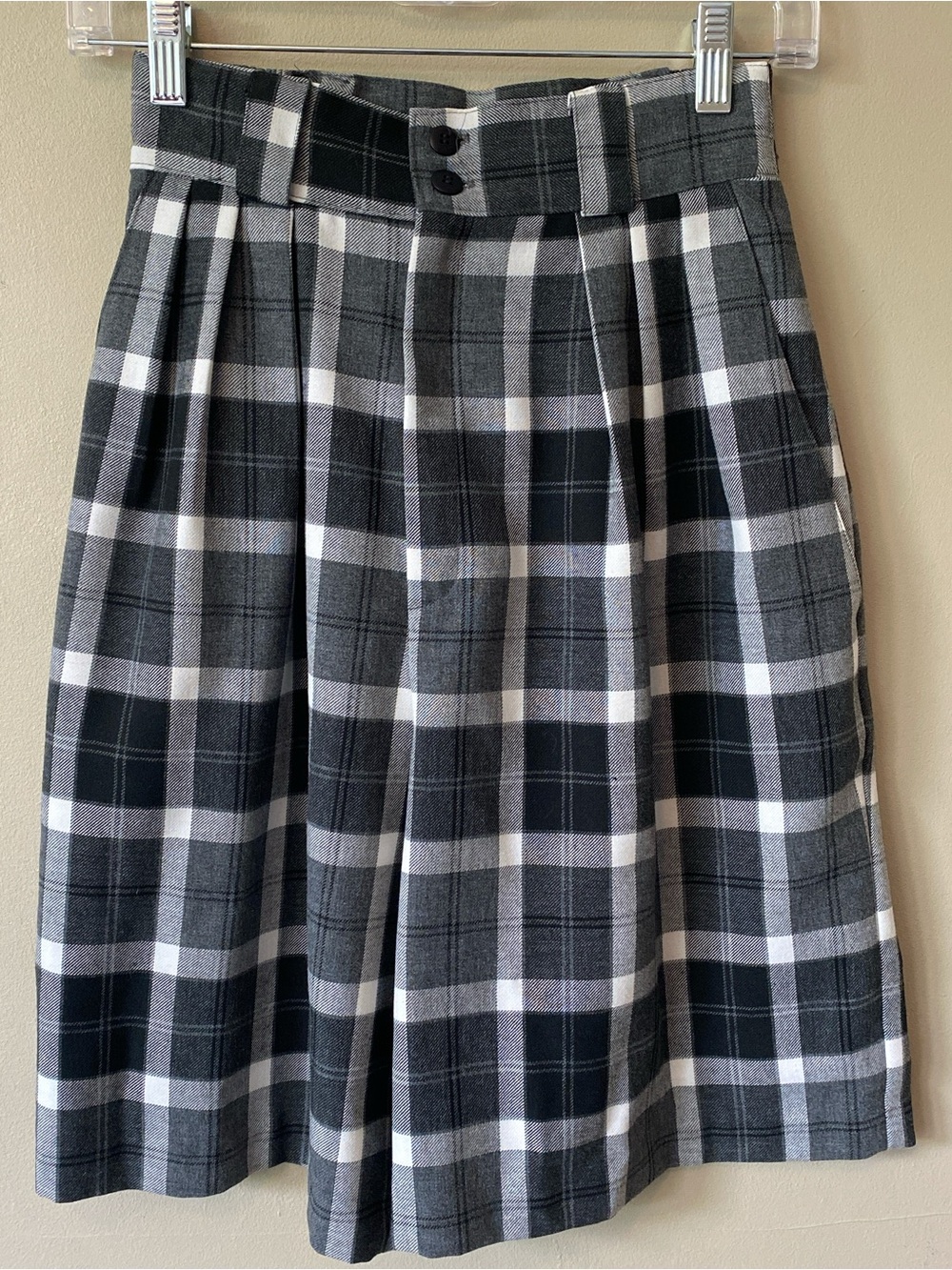 VTG Plaid Golf Shorts